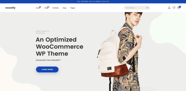 Woostify Page woo commerce
